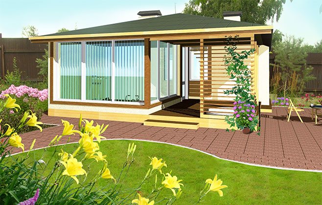 Жилой дом с бассейном и сауной