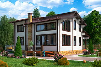 Двухэтажный жилой дом