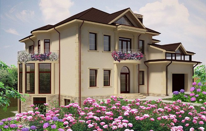 Двухэтажный жилой дом